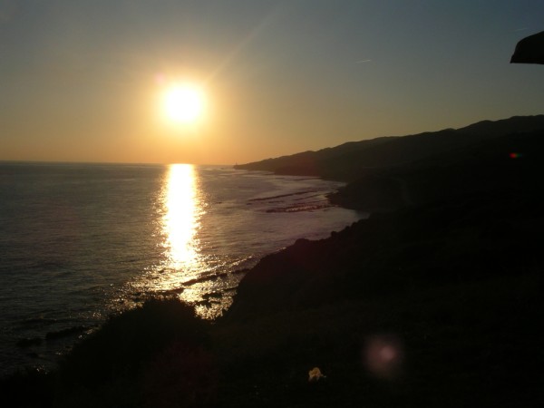 Tarifa sunset after a kiteboarding session