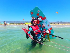 Flat clear water during light levante days in Tarifa